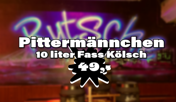 1x Pittermännchen 10l Kölsch für nur 49€ statt 99€